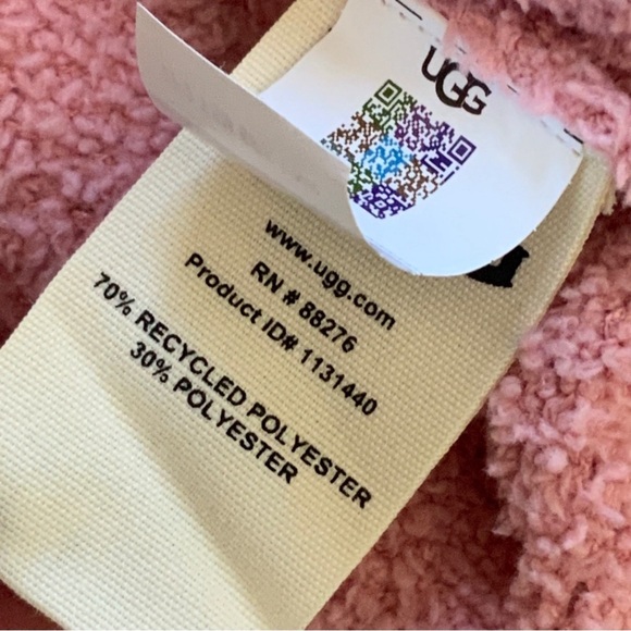 Ugg Cardigan Button Front Boxy Blush Pink Sweater Women’s Size XLarge NWT - Picture 11 of 12
